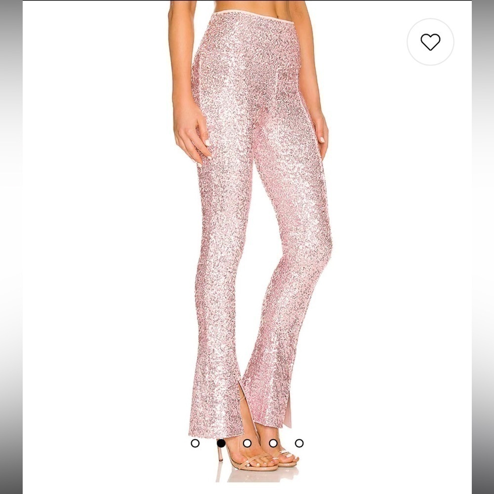 Norma Kamali Pink Sequin Blazer and Sequin Spat Pant - Picture 4 of 12